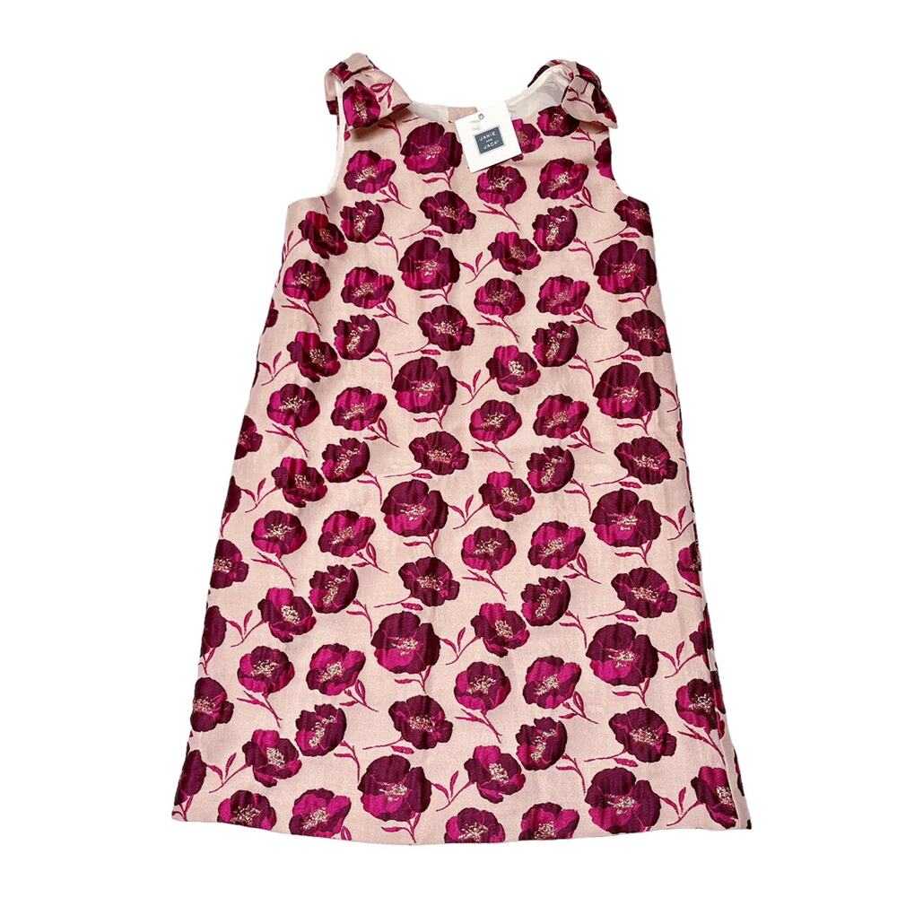 NWT Janie And Jack Brocade Floral Dress Size 8